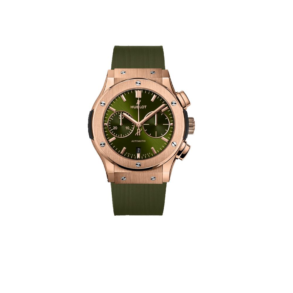 Hublot Classic Fusion Chronograph King Gold Green