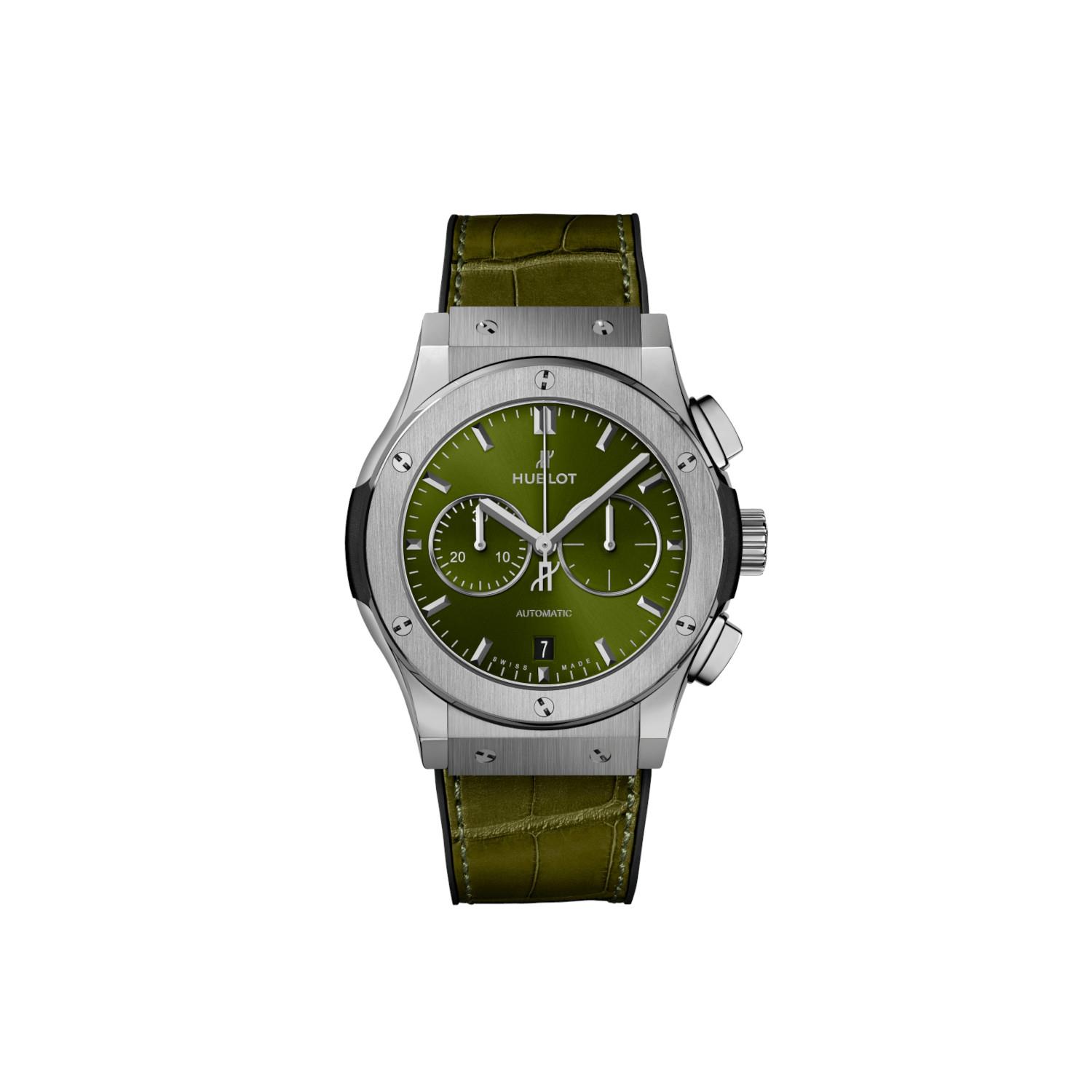 Hublot Classic Fusion Chronograph Titanyum Green