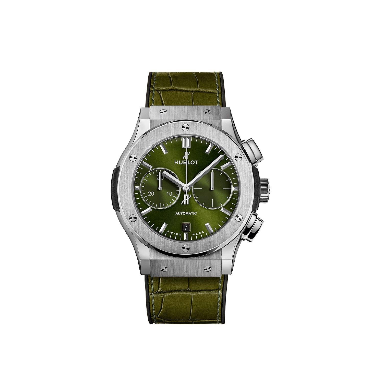 Hublot Classic Fusion Chronograph Titanyum Green