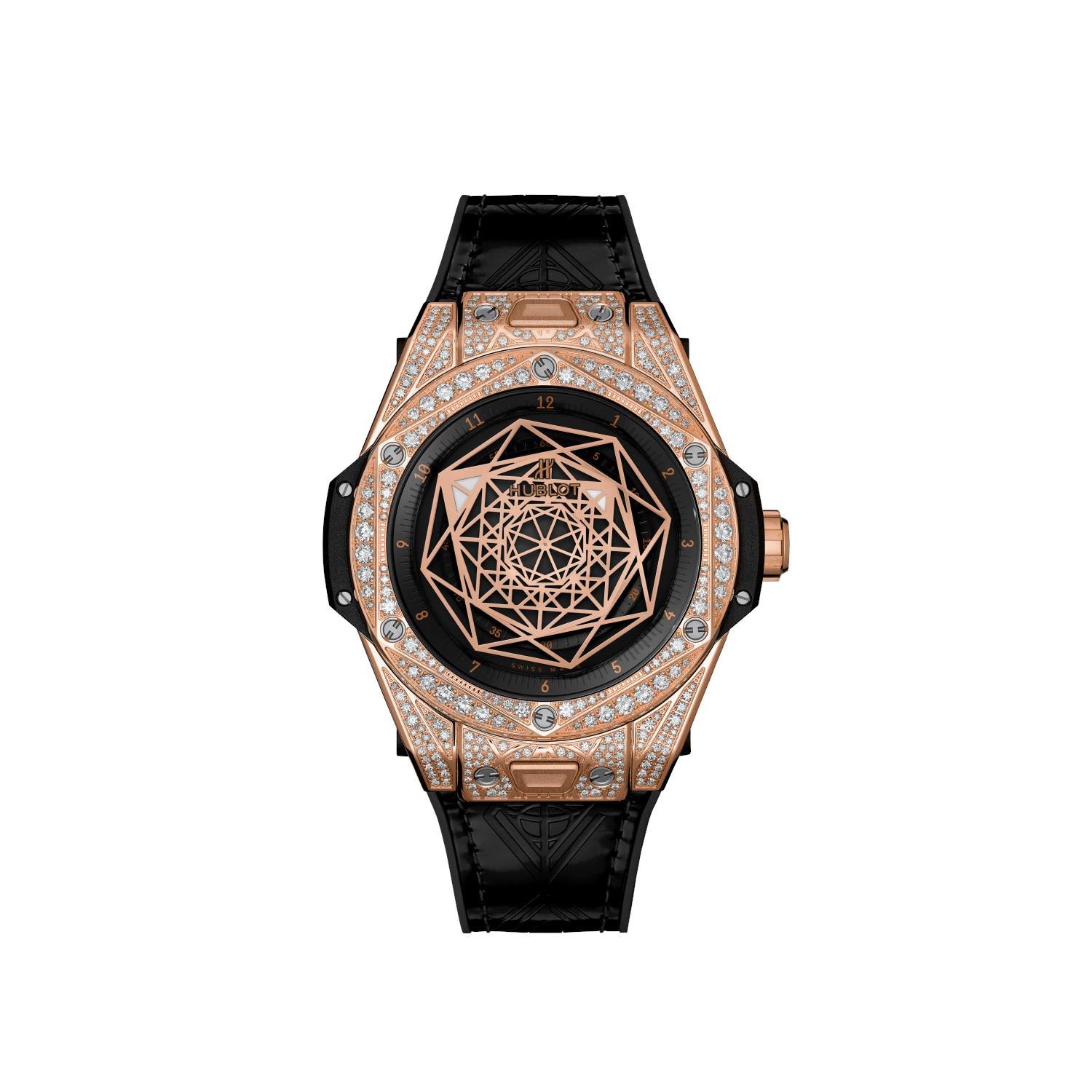 Hublot Big Bang Sang Bleu King Gold Pavé
