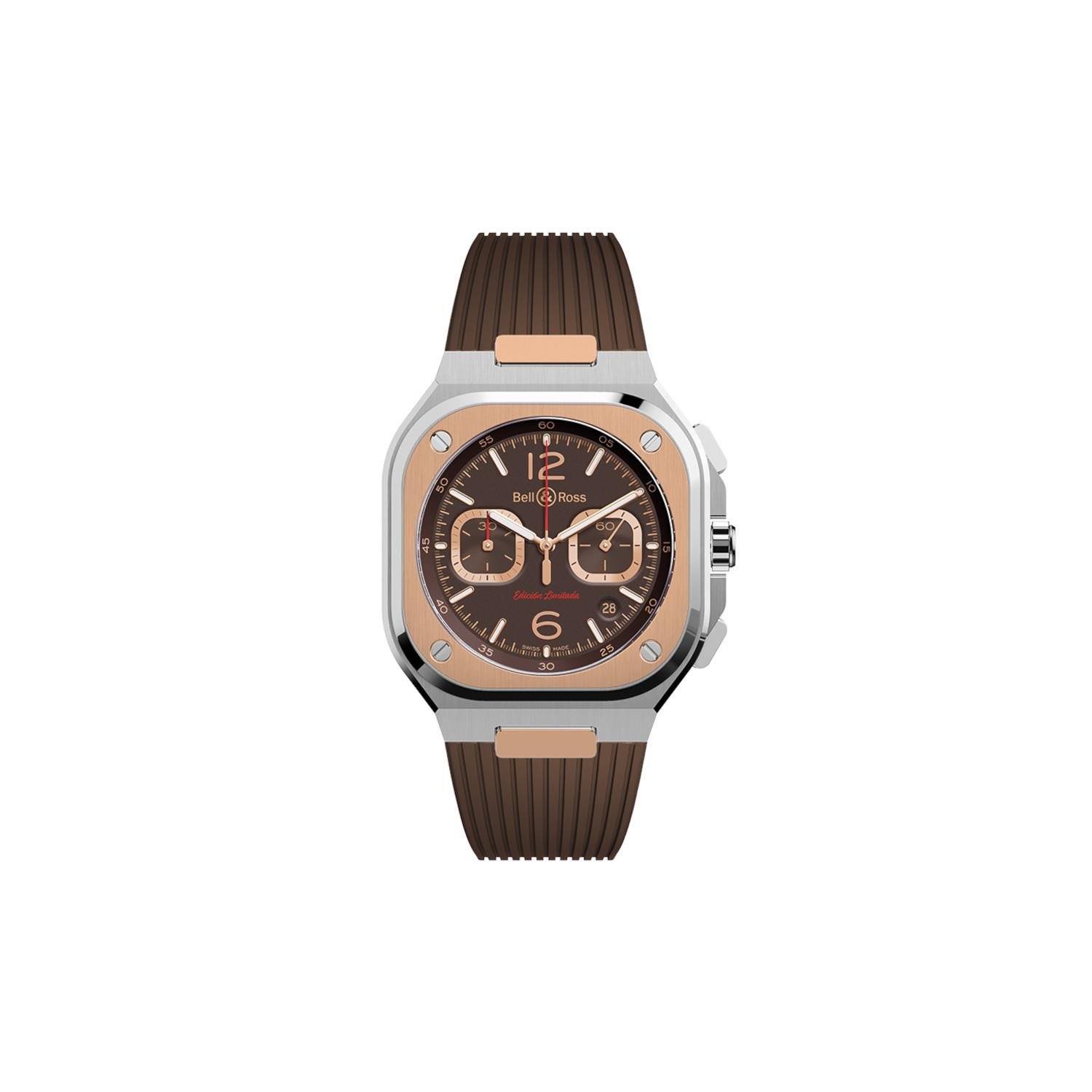 Bell & Ross Instruments BR05 Chrono Brown Steel Gold