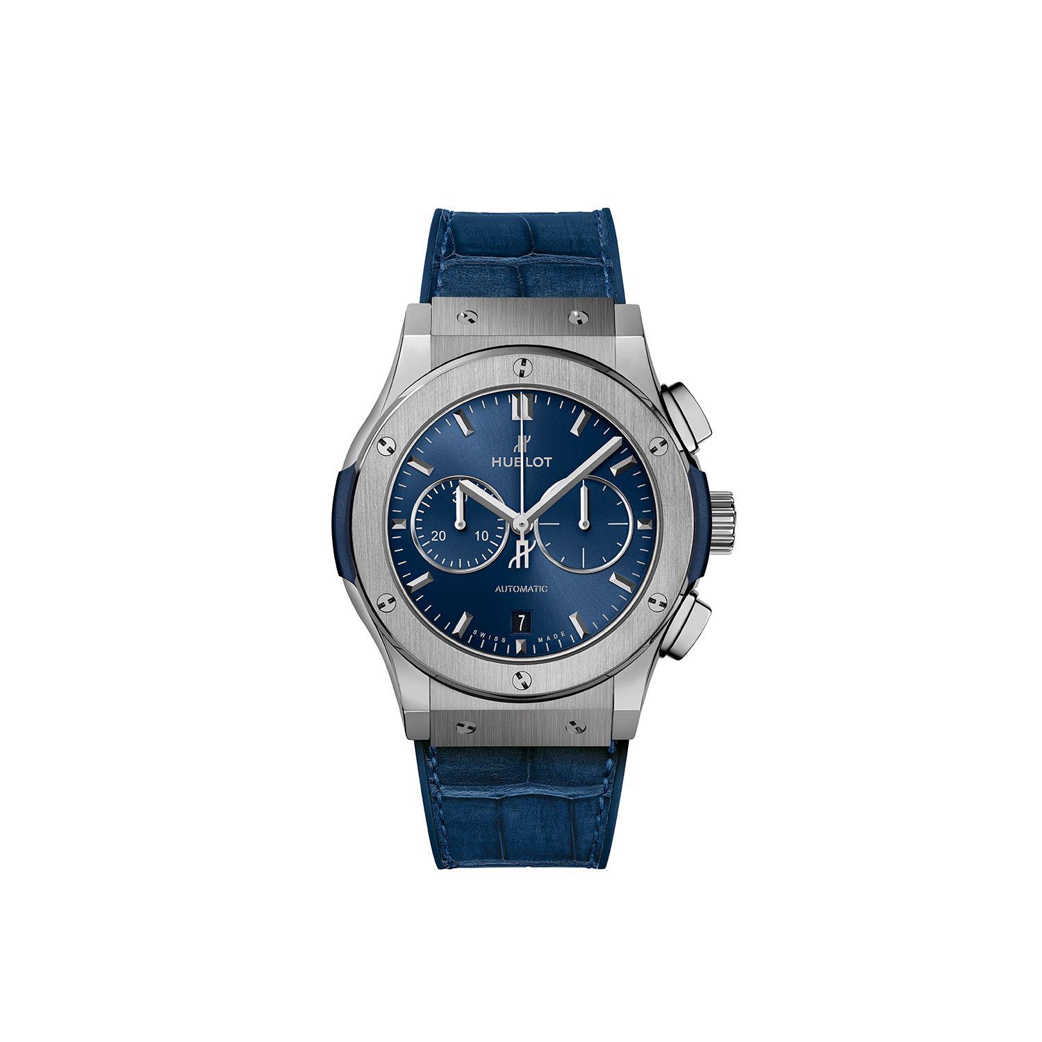 Hublot Classic Fusion Chronograph Titanyum Blue