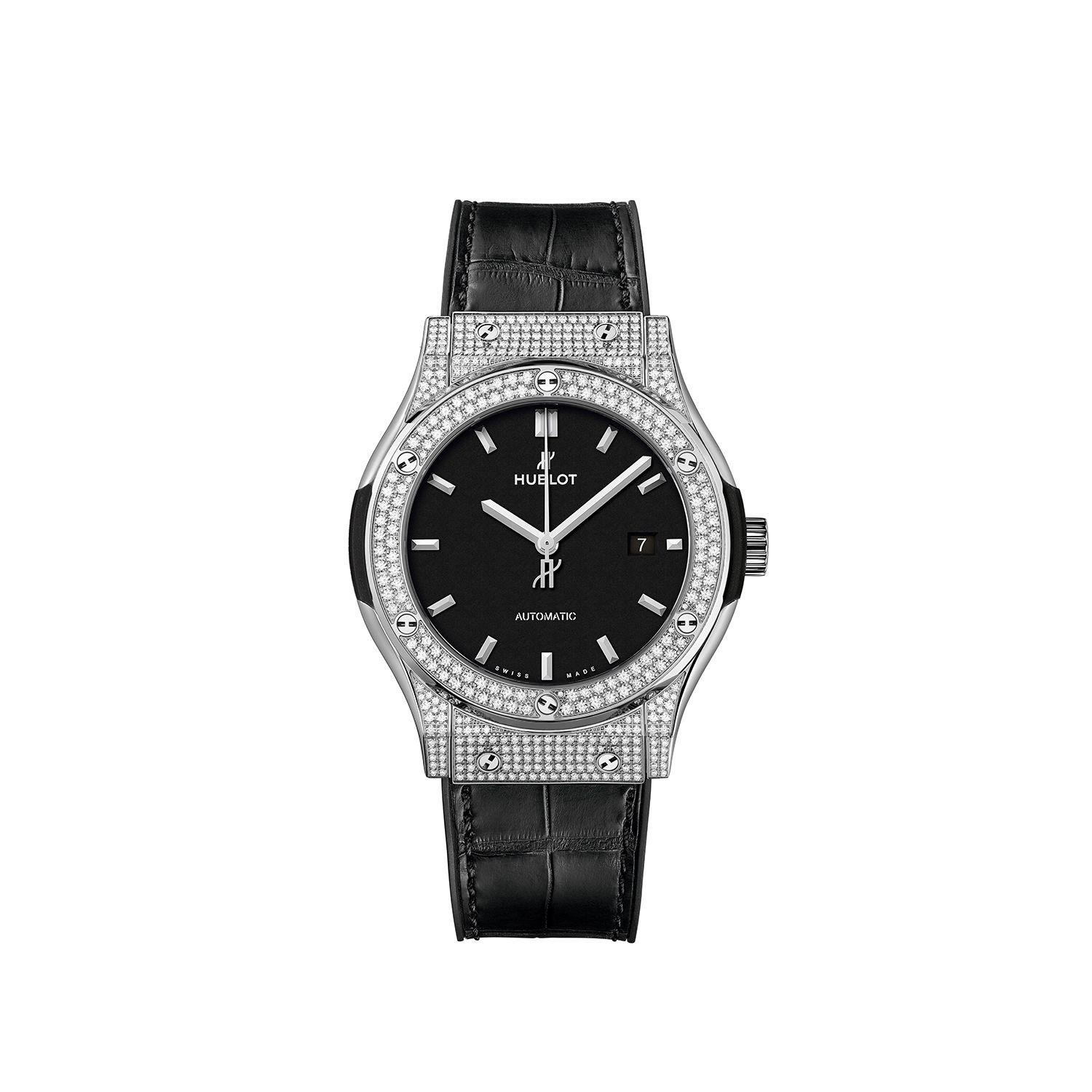 Hublot Classic Fusion Titanyum Pavé