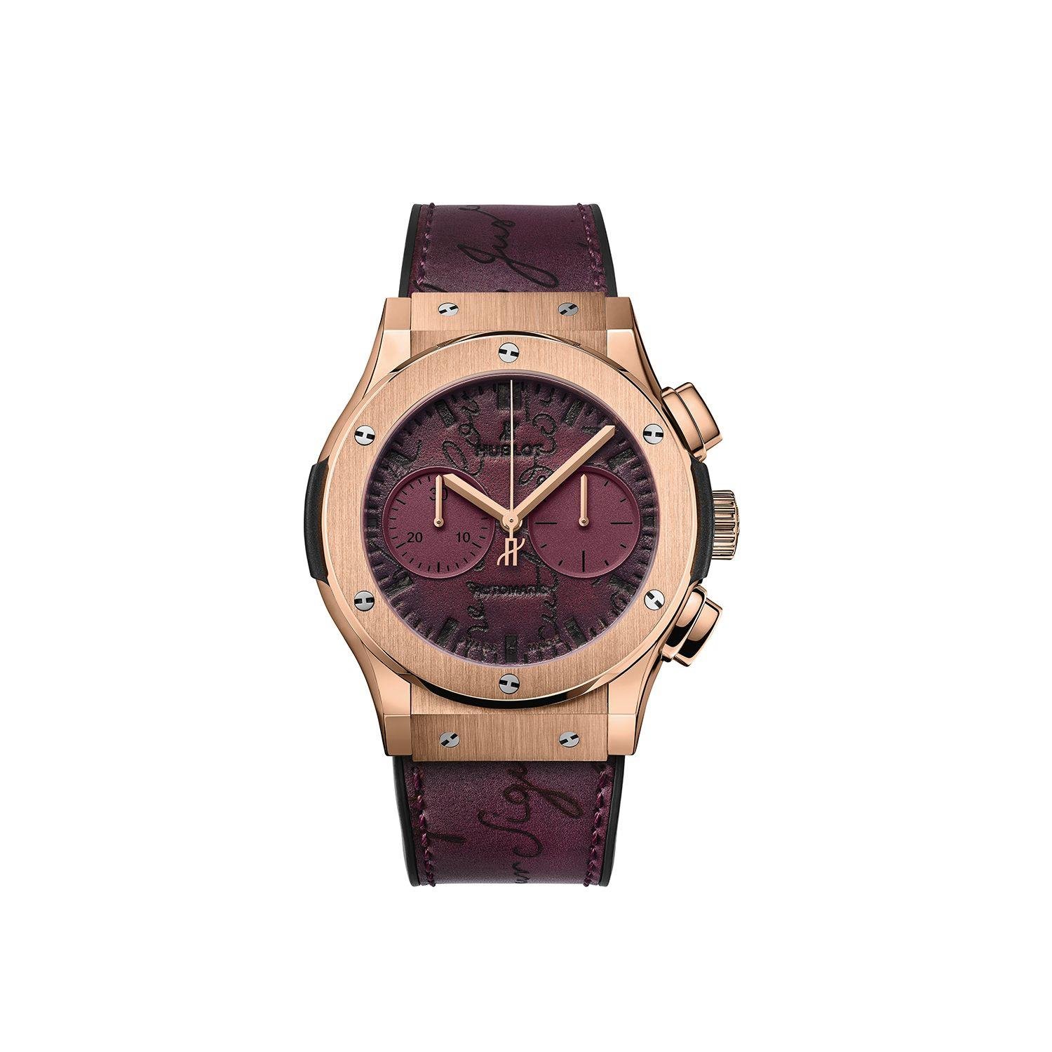 Hublot Classic Fusion Chronograph Berluti Scritto Bordeaux