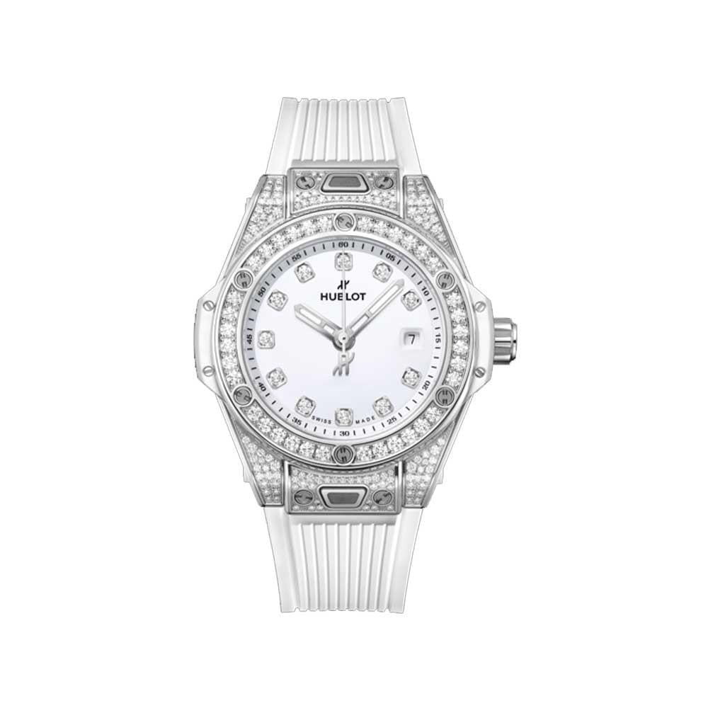 Hublot Big Bang One Click Steel White Pavé