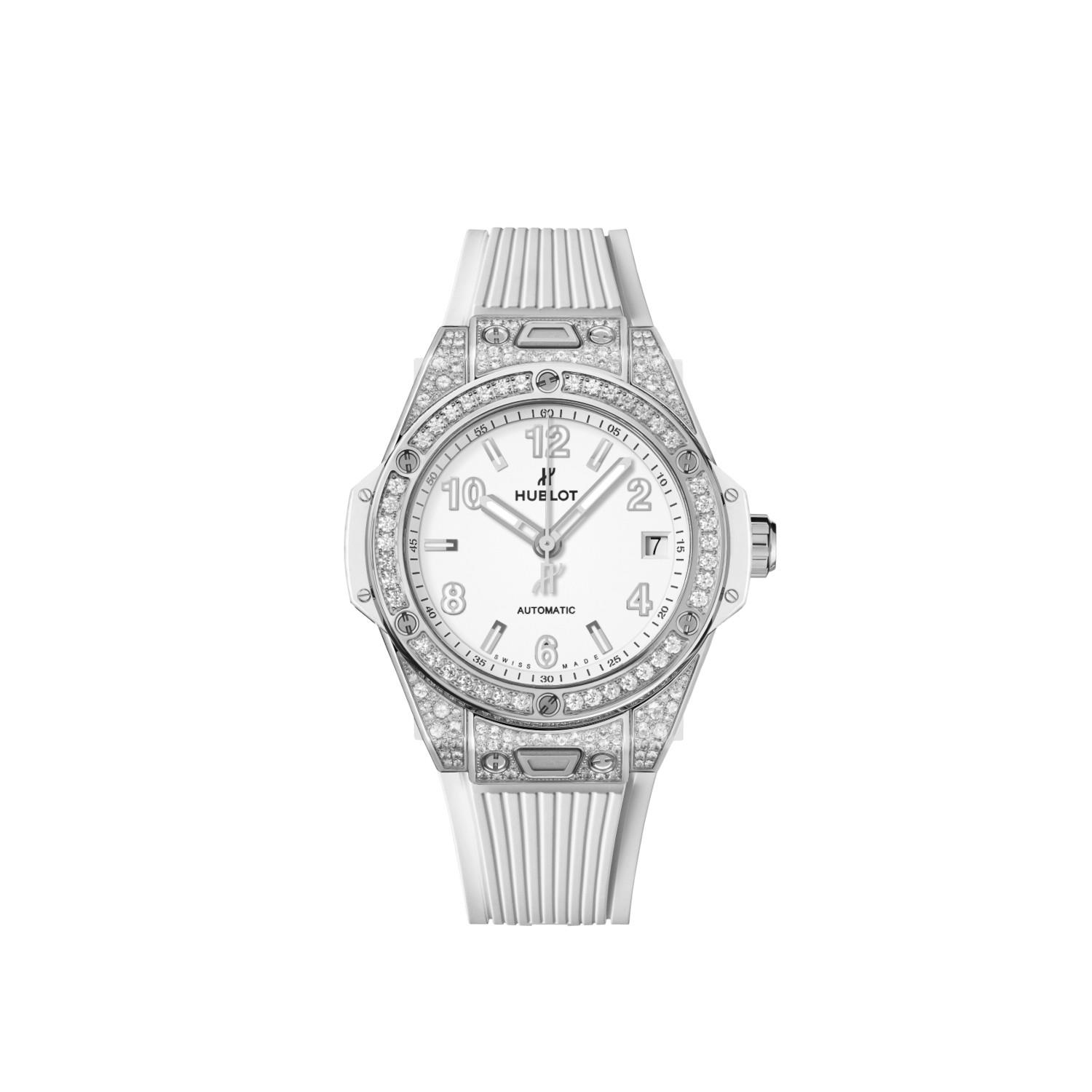 Hublot Big Bang One Click Steel White Pavé