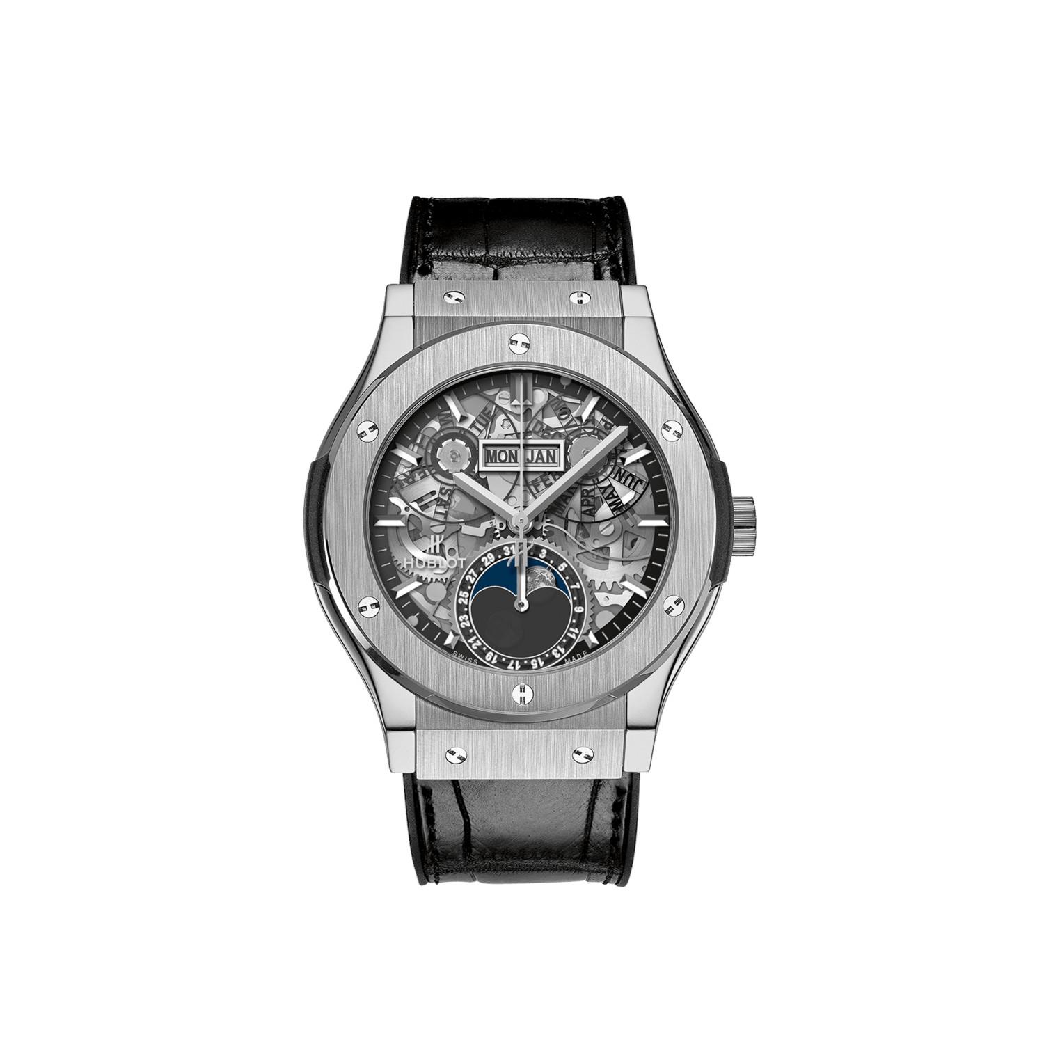 Hublot Classic Fusion Aerofusion Moonphase Titanyum