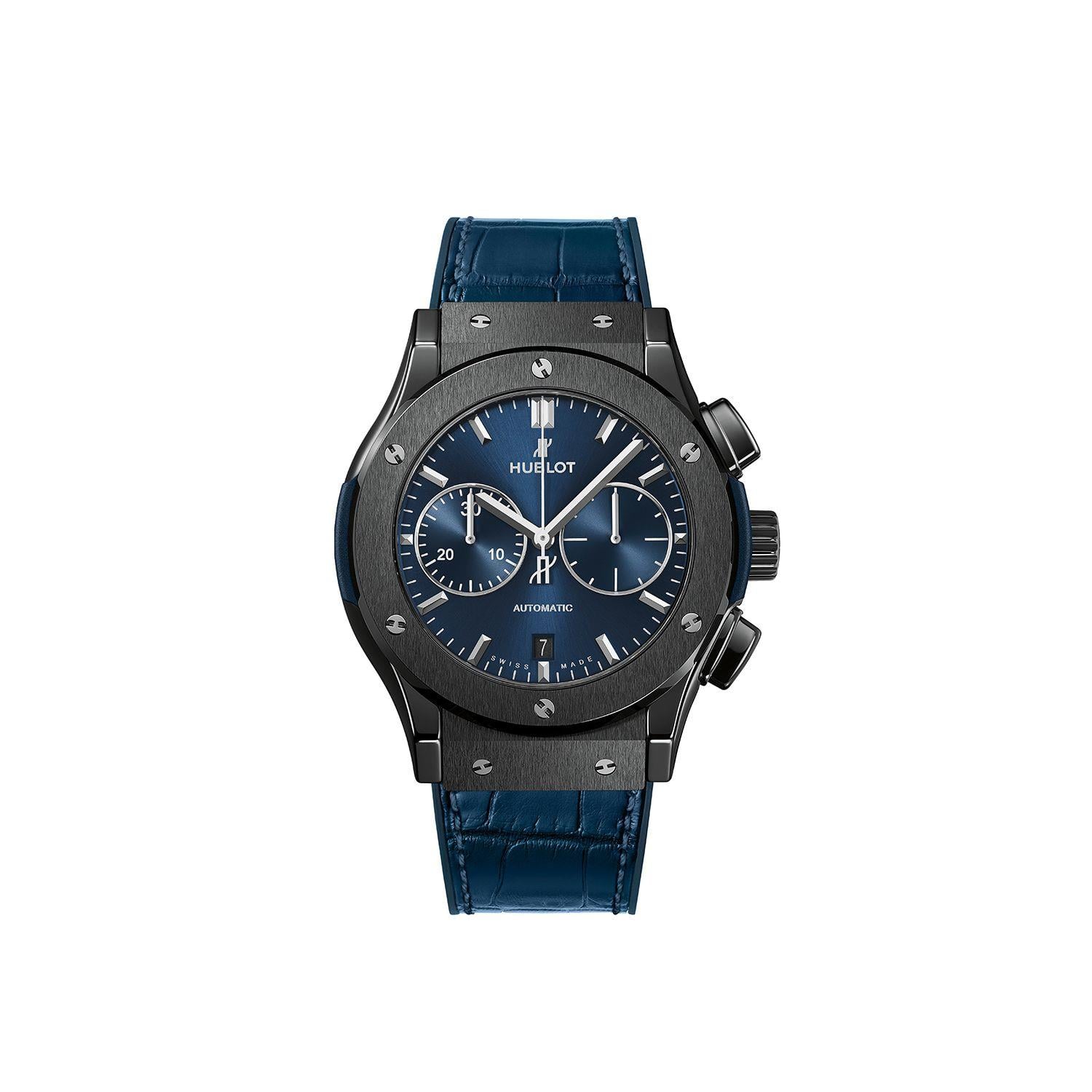 Hublot Classic Fusion Ceramic Blue Chronograph