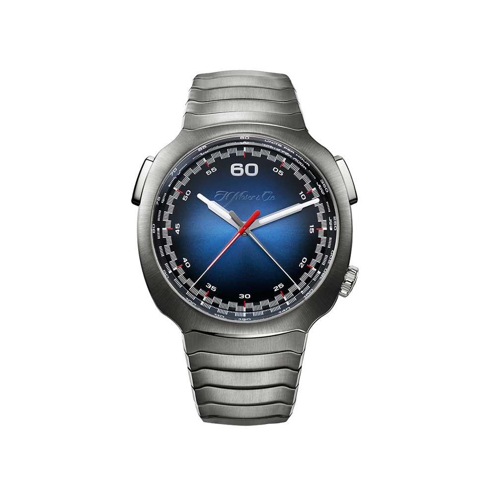 H. Moser & Cie Streamliner Flyback Chronograph Funky Blue Fumé