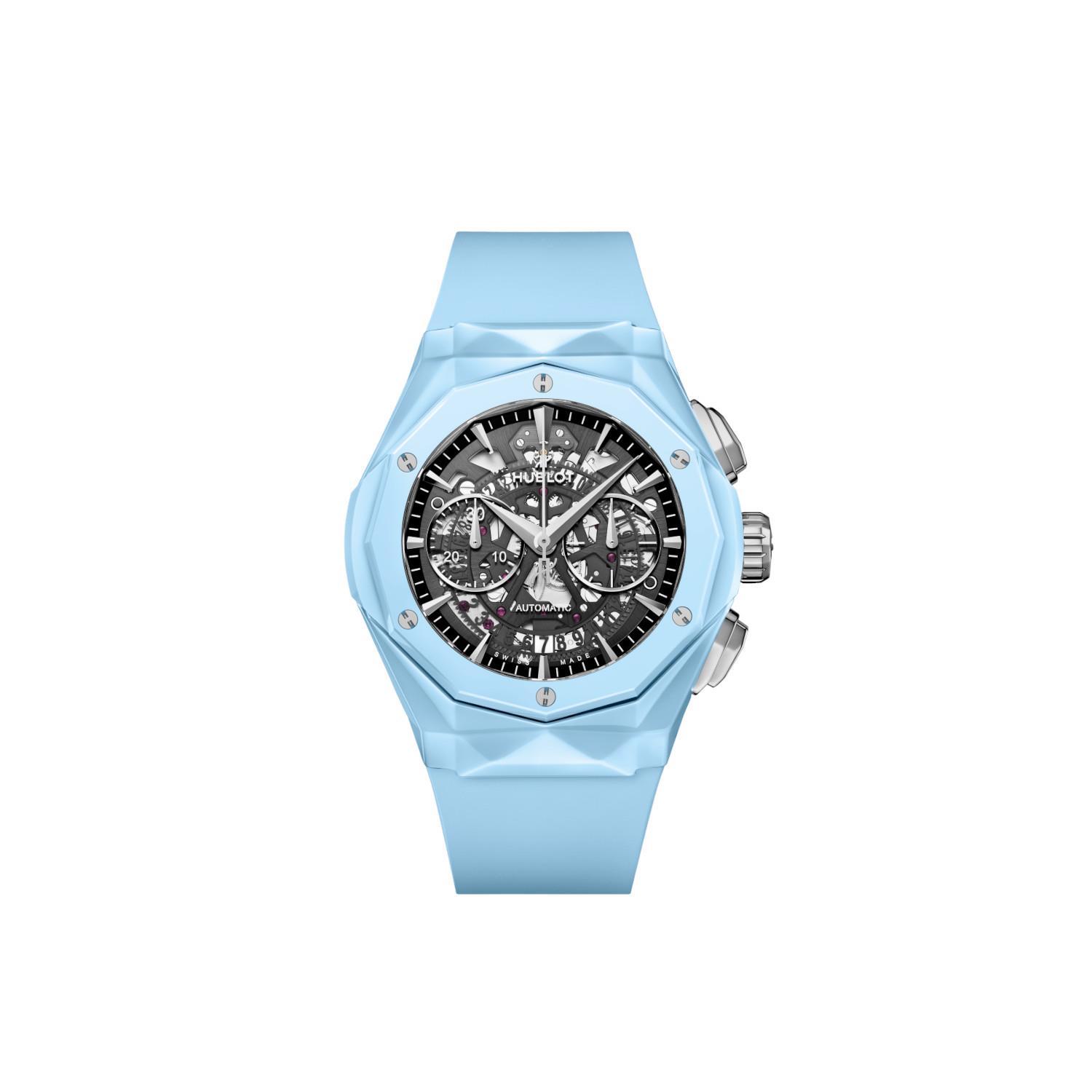 Hublot Classic Fusion Aerofusion Chronograph Orlinski Sky Blue Ceramic