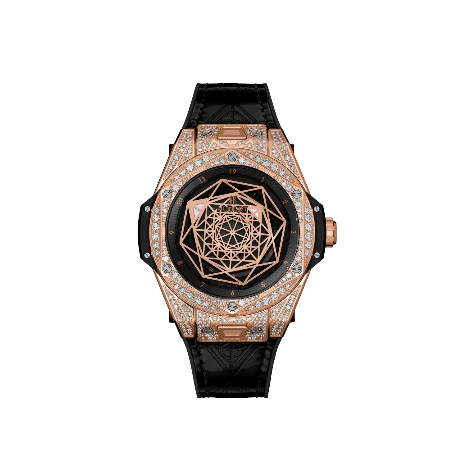 Hublot Big Bang Sang Bleu King Gold Pavé