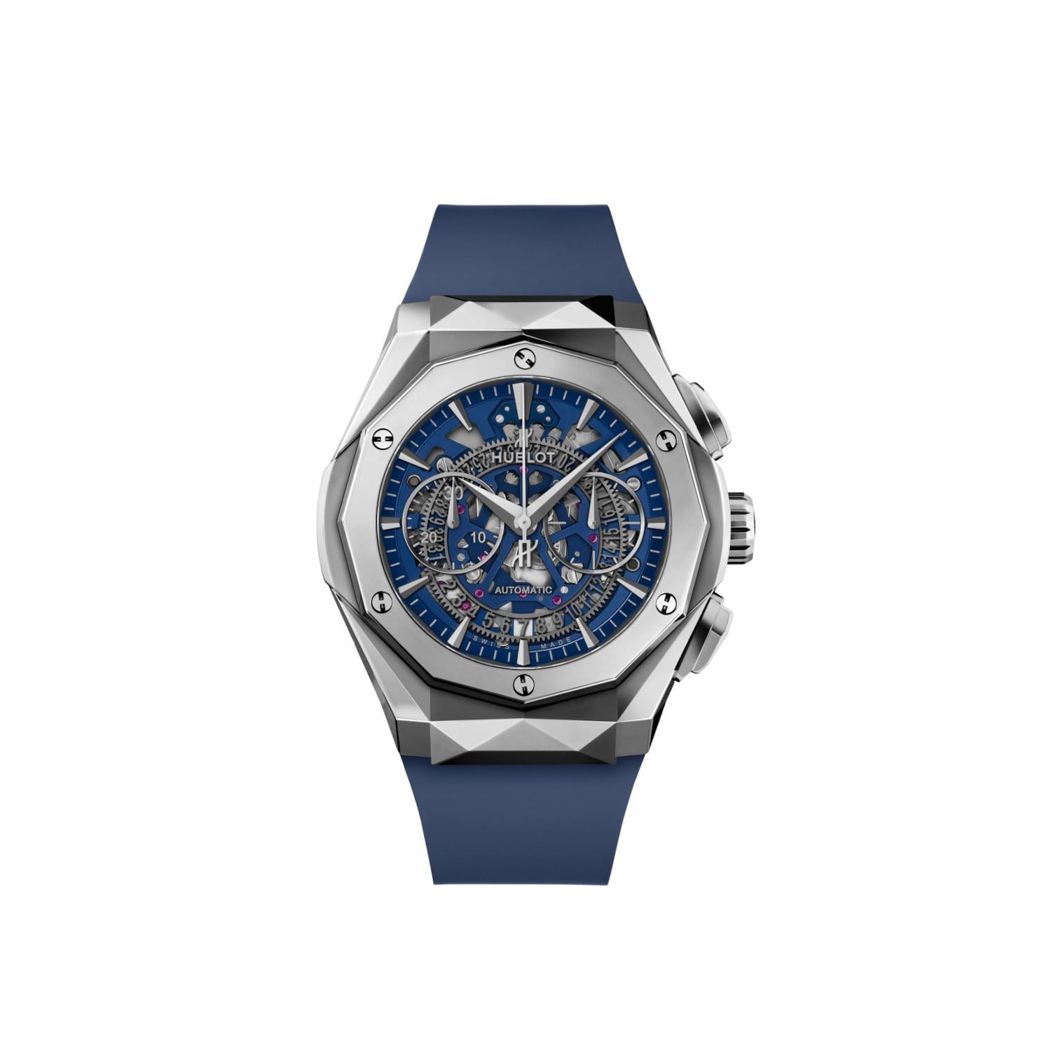 Hublot Classic Fusion Aerofusion Chronograph Orlinski Titanyum Blue