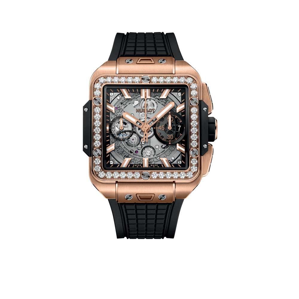 Hublot Square Bang Unico King Gold Diamonds