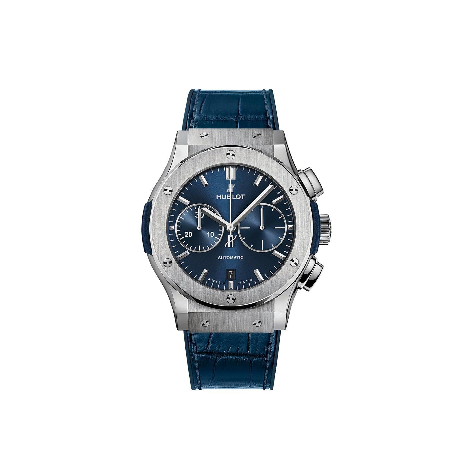Hublot Classic Fusion Chronograph Titanyum Blue