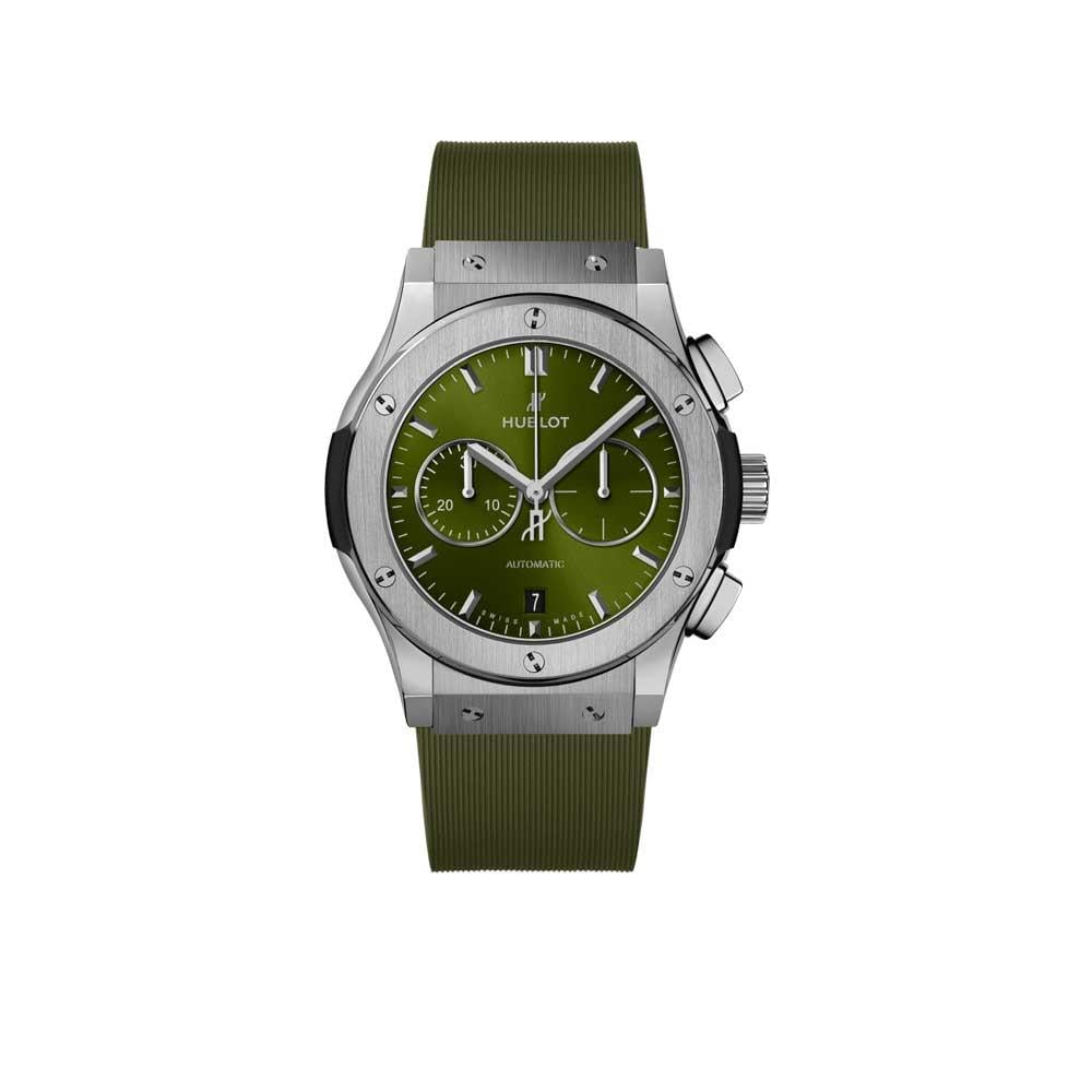 Hublot Classic Fusion Chronograph Titanyum Green