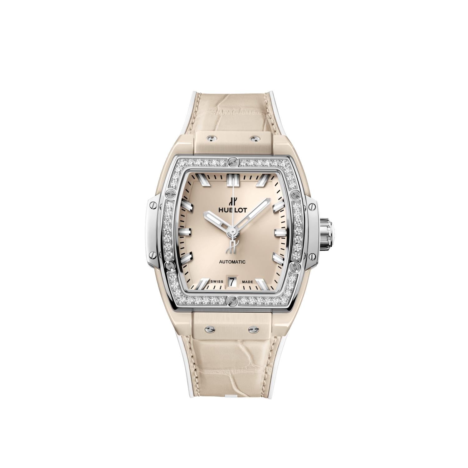 Hublot Spirit of Big Bang Beige Ceramic Titanium Diamonds