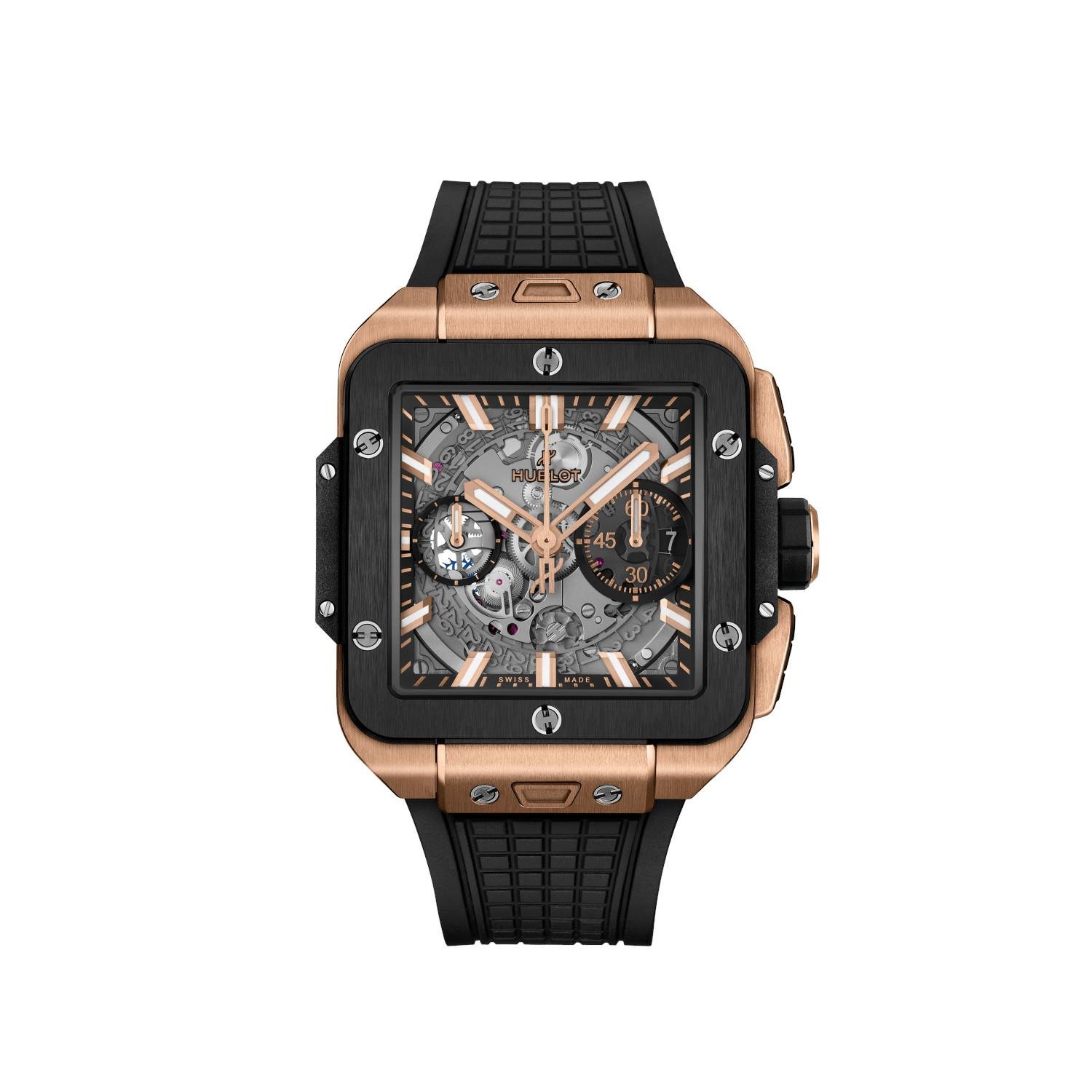 Hublot Square Bang Unico King Gold Ceramic