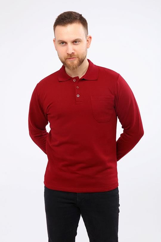 20/10 İKİ İPLİK P. YAKA SWEAT OPANENT -Bordo