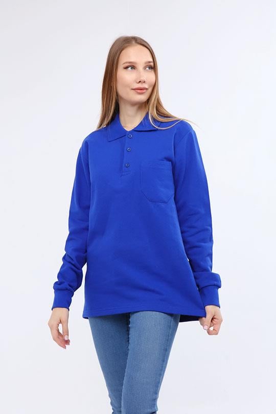 20/10 İKİ İPLİK P. YAKA SWEAT OPANENT -Sax Mavi