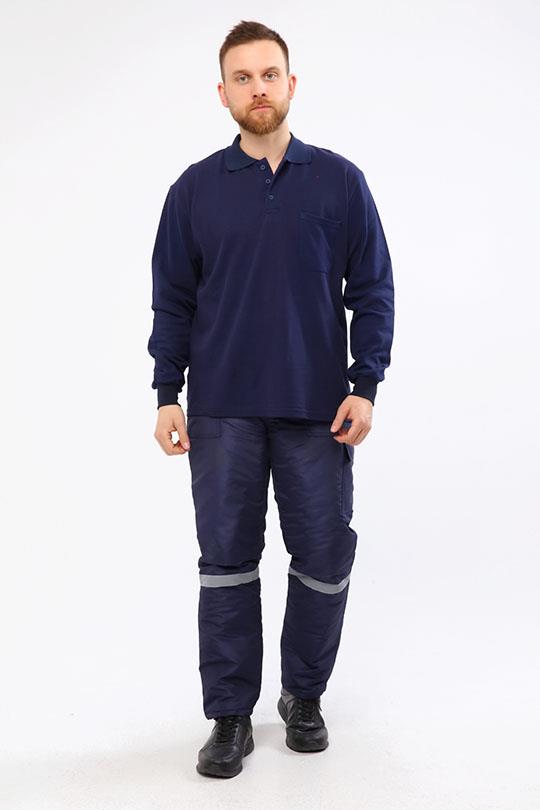 MUALTA 30/1 SUP.POLO YAKA SWEAT OPANENT -Lacivert