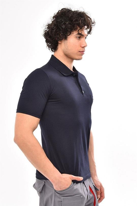 MUALTA 30/1 SUPREM POLOYAKA TSHİRT OPANENT -Lacivert