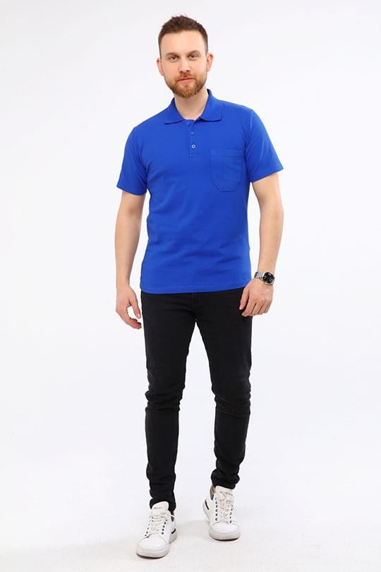 MUALTA PİKE ÖRME POLO YAKA TSHİRT OPANENT -Sax Mavi