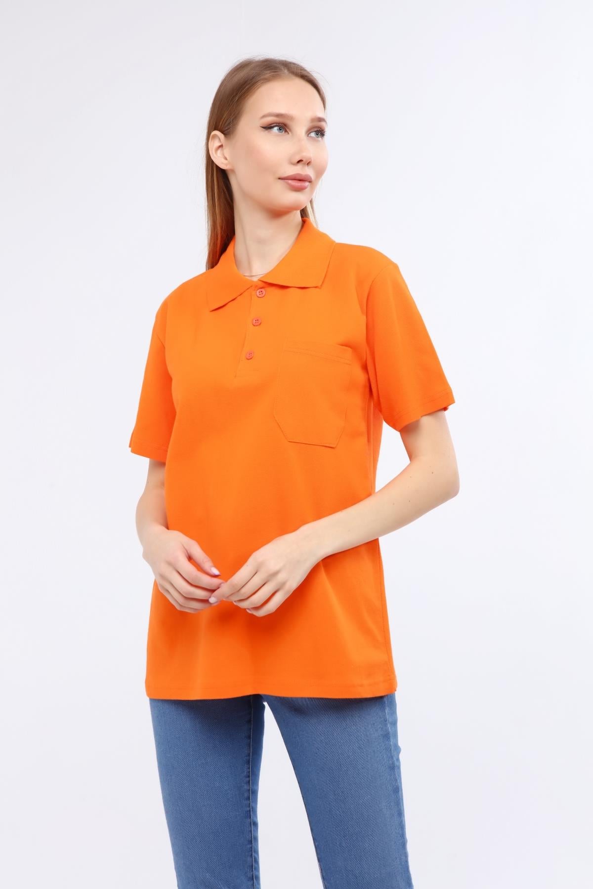 MUALTA PİKE ÖRME POLO YAKA TSHİRT OPANENT -Turuncu