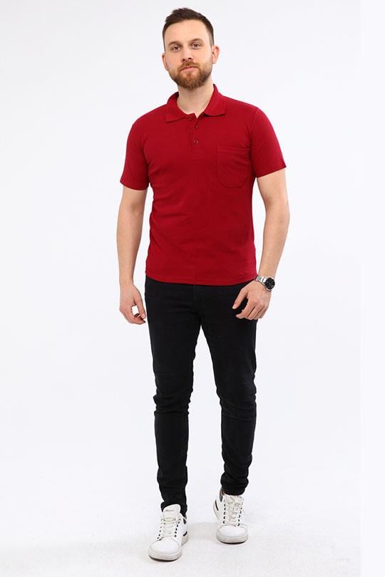 MUALTA PİKE ÖRME POLO YAKA TSHİRT OPANENT -Bordo