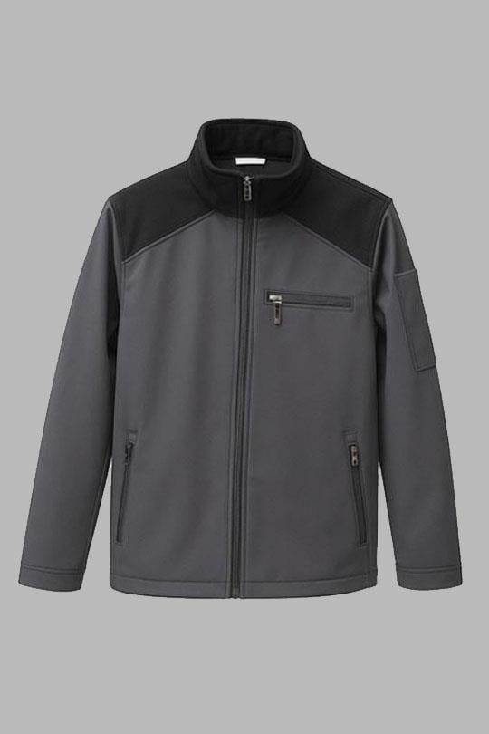 Mualta Softshell Standart Mont-Gri Slim Fit - Siyah