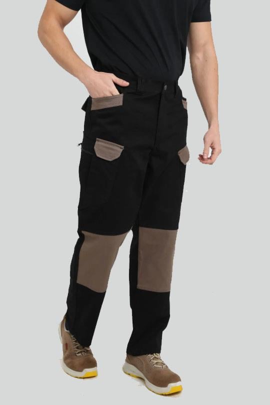 TAKTİK PANTOLON HERMES KUMAŞ LİKRALI-Siyah - Kahve