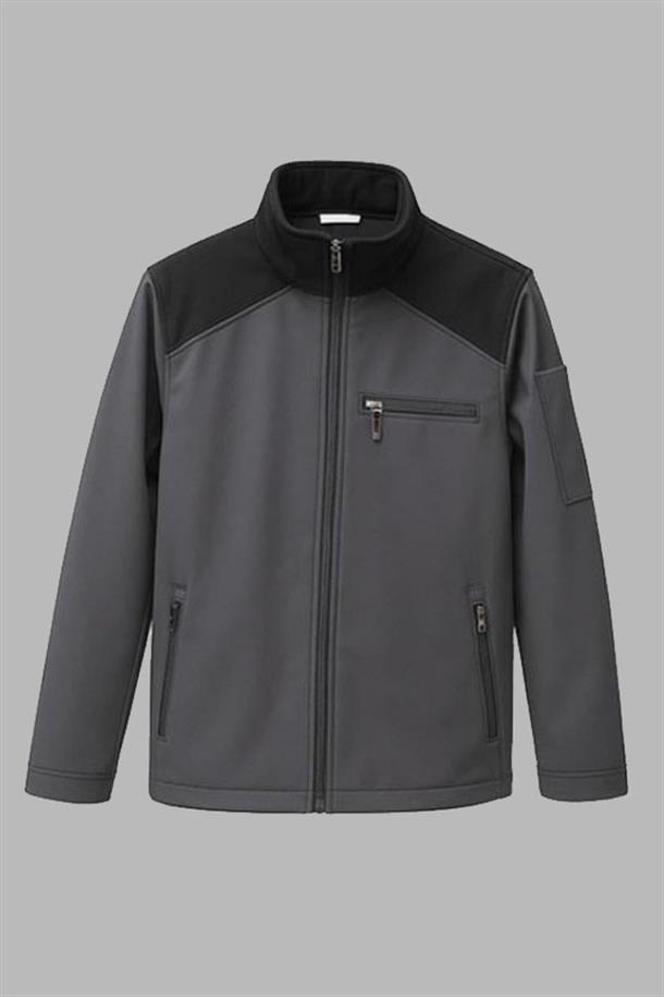 Mualta Softshell Standart Mont-Gri Slim Fit - Siyah