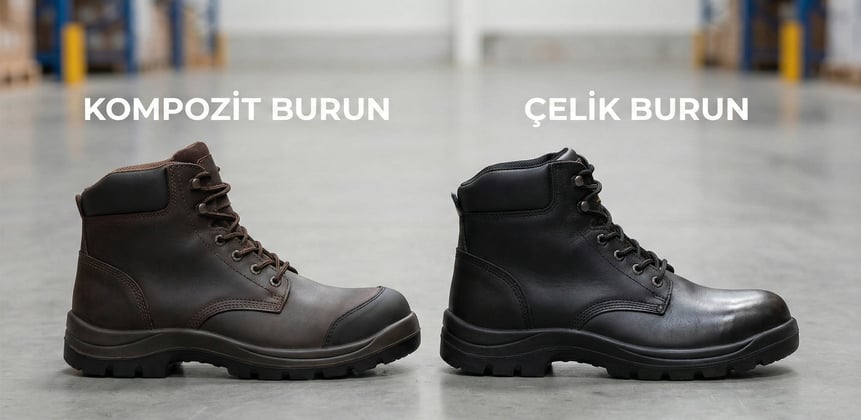 Kompozit Burun mu, Çelik Burun mu? İş Ayakkabısında Hangisi Daha Güvenli?