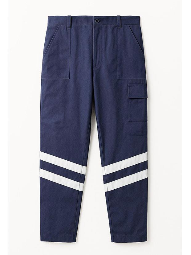 7X7 GABARDİN KIŞLIK ÇARPRAZ REFLEKTÖRLÜ PANTOLON-Lacivert