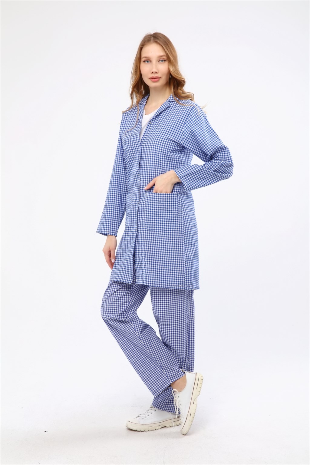 Çamdalı İş Elbiseleri - Pötikare Mavi Kadın Önlük - Kareli Kadın İş  ÖnlüğüÇDMAVIPTKR-Sİş ÖnlükleriÇamdalı İş Elbiseleri186,89 TLÇamdalı İş  Elbiseleri İmalat Sanayi