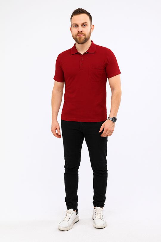 MUALTA 30/1 SUPREM POLOYAKA TSHİRT OPANENT -Bordo