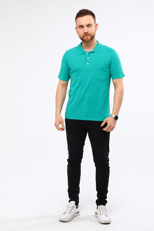 MUALTA PİKE ÖRME POLO YAKA TSHİRT OPANENT -Benetton Yeşili