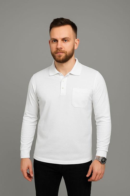 MUALTA PİKE ÖRME POLOYAKA SWEAT OPANENT -Beyaz