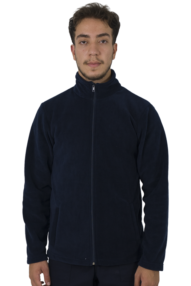 CLASSIC FLEECE JACKET 2 POCKETS - NAVY BLUE