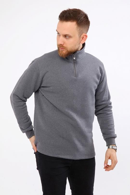 ÜÇ İPLİK BALIKÇIYAKA SWEAT OPANENT -Antrasit