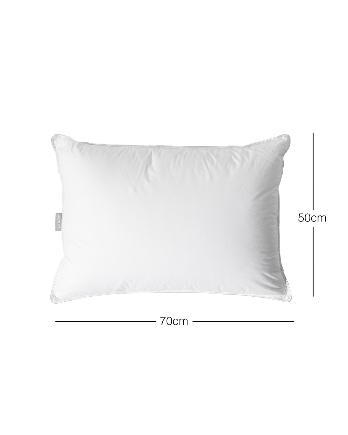 %100 Pamuk Kumaş Kaz Tüyü Konforunda Saten Biyeli 900 Gr Mikrojel Yastık 50 x 70 cm