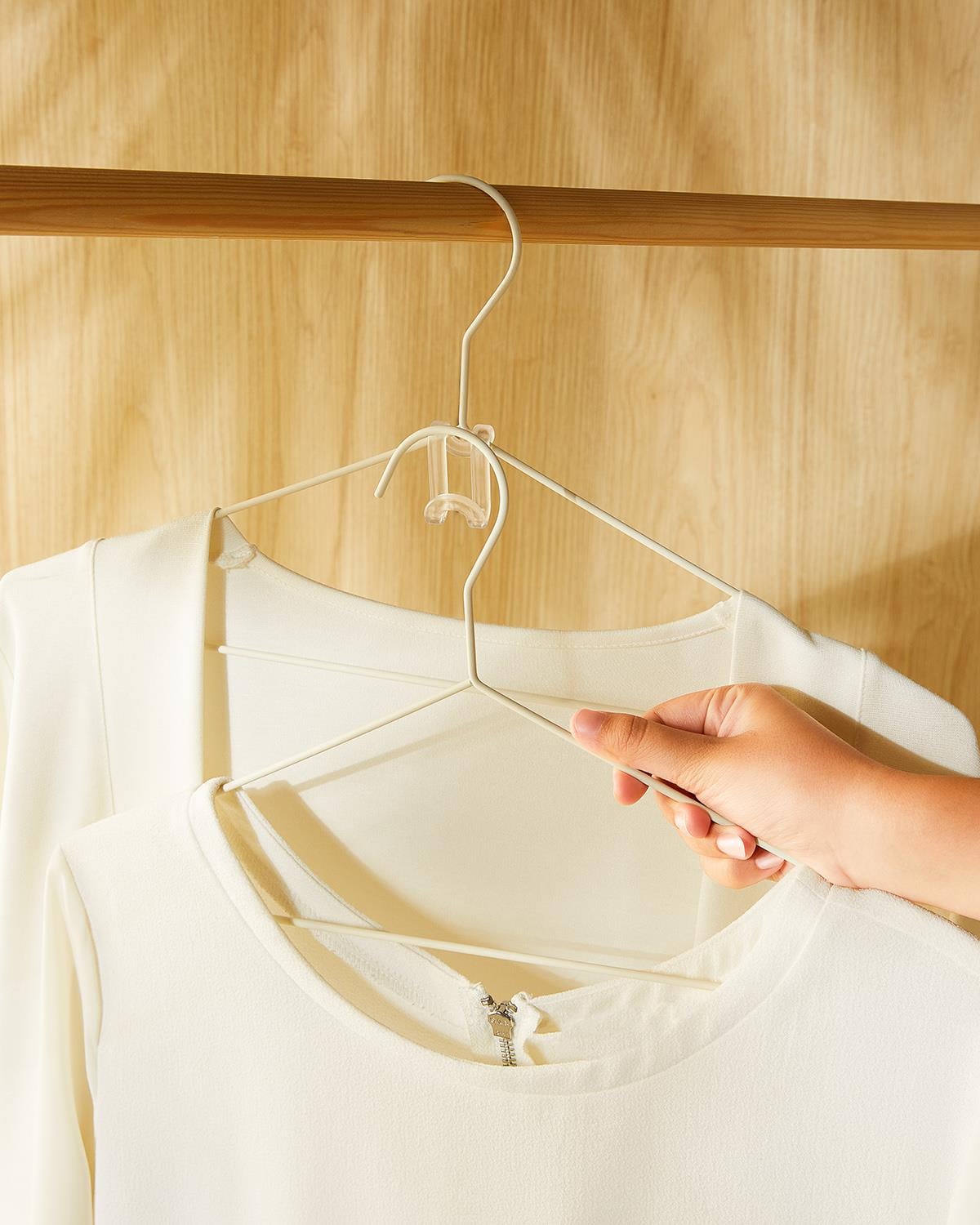 10lu Şeffaf Akrilik Askı Kancası 4 x 2.5 x 0.38 cm