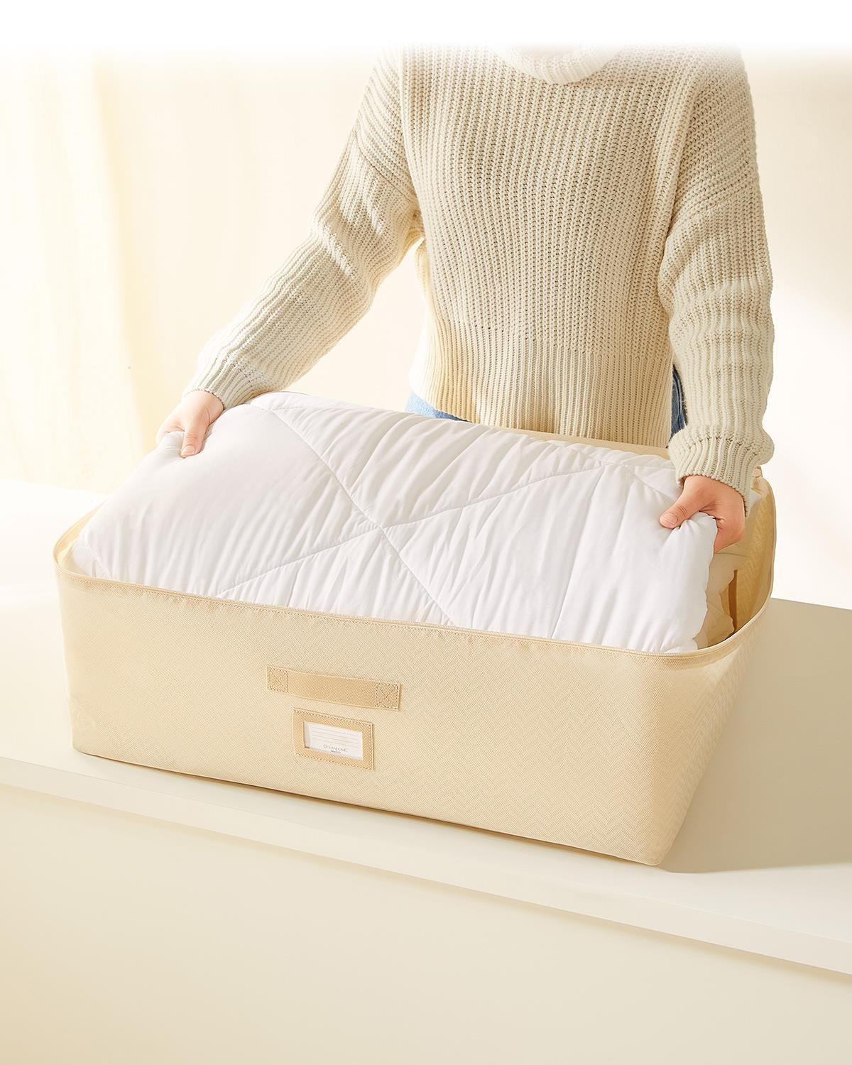 2li Bej Balıksırtı Baza Altı Hurç Set