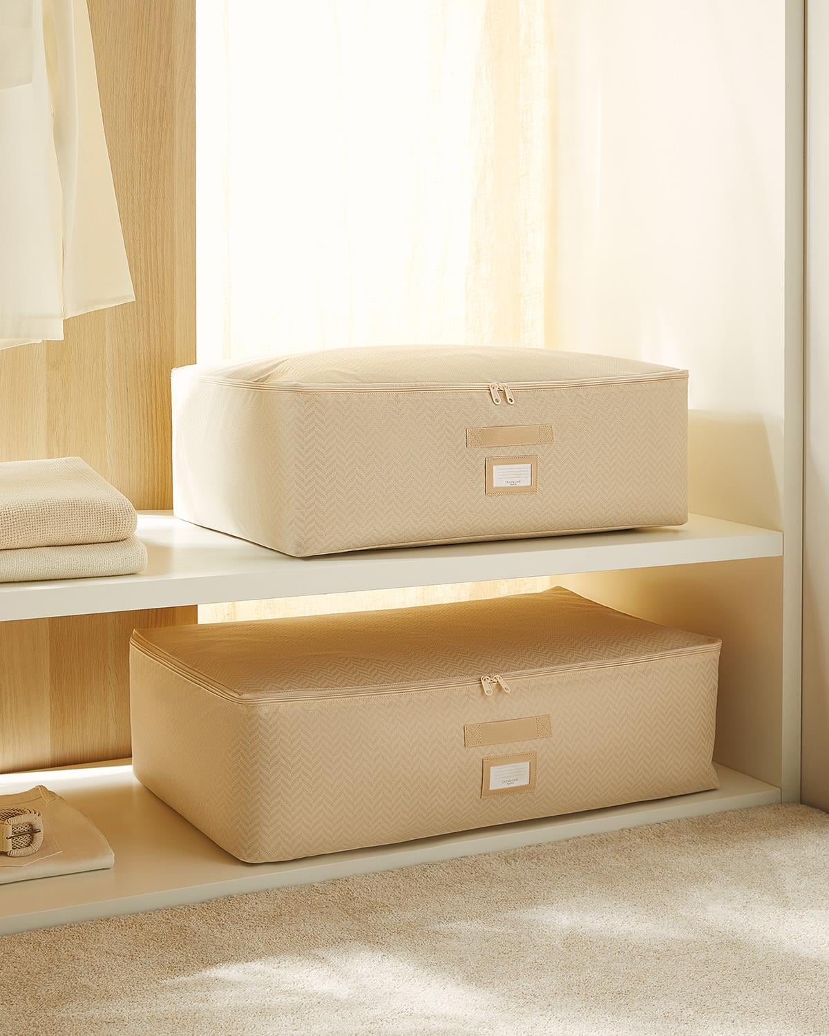 2li Bej Balıksırtı Baza Altı Hurç Set