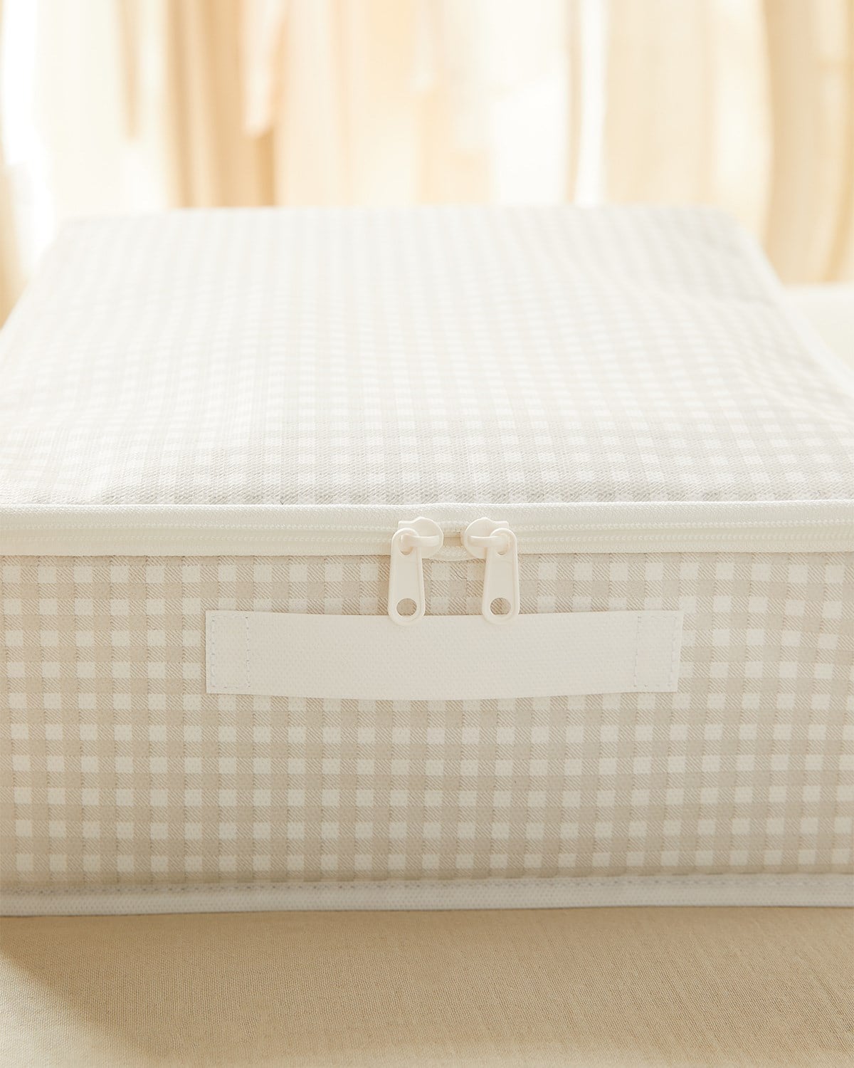 2li Gri Pötikare Destekli Kutu Hurç Set 31 x 38 x 12 + 45 x 55 x 18 cm