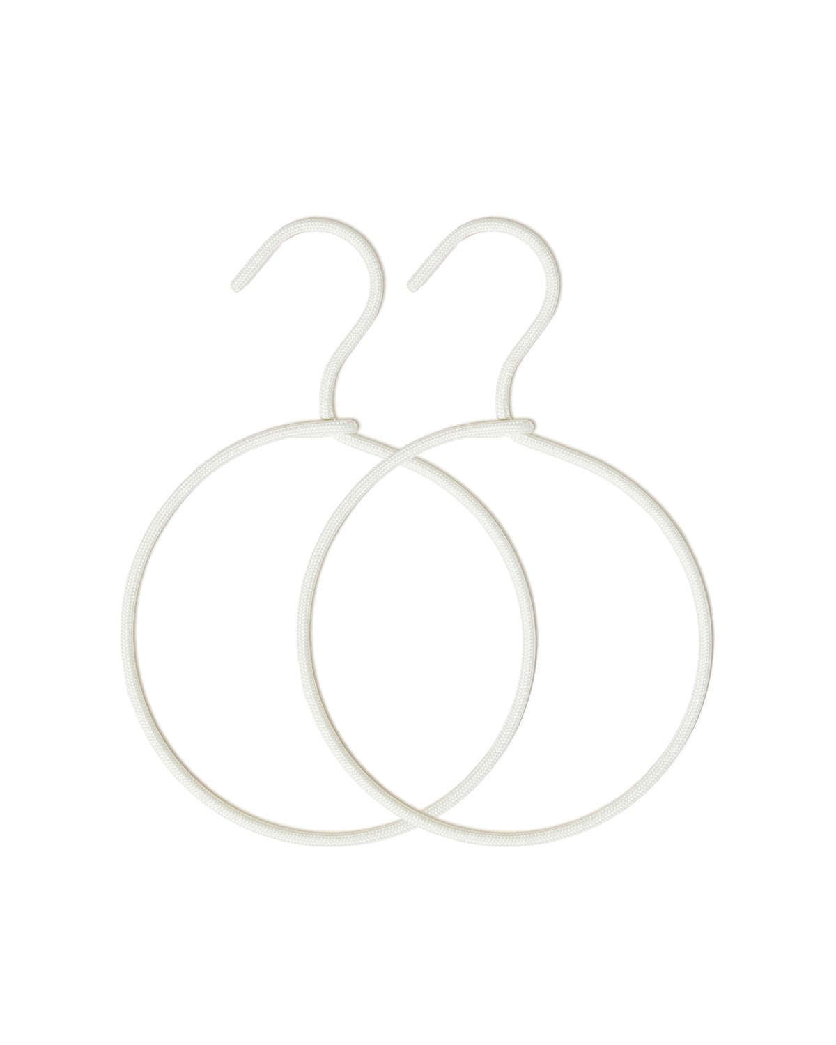 2li Halka Ekru Renk Kumaş Kaplı Metal Aksesuar Askısı 24.5 x 16 x 0.5 cm