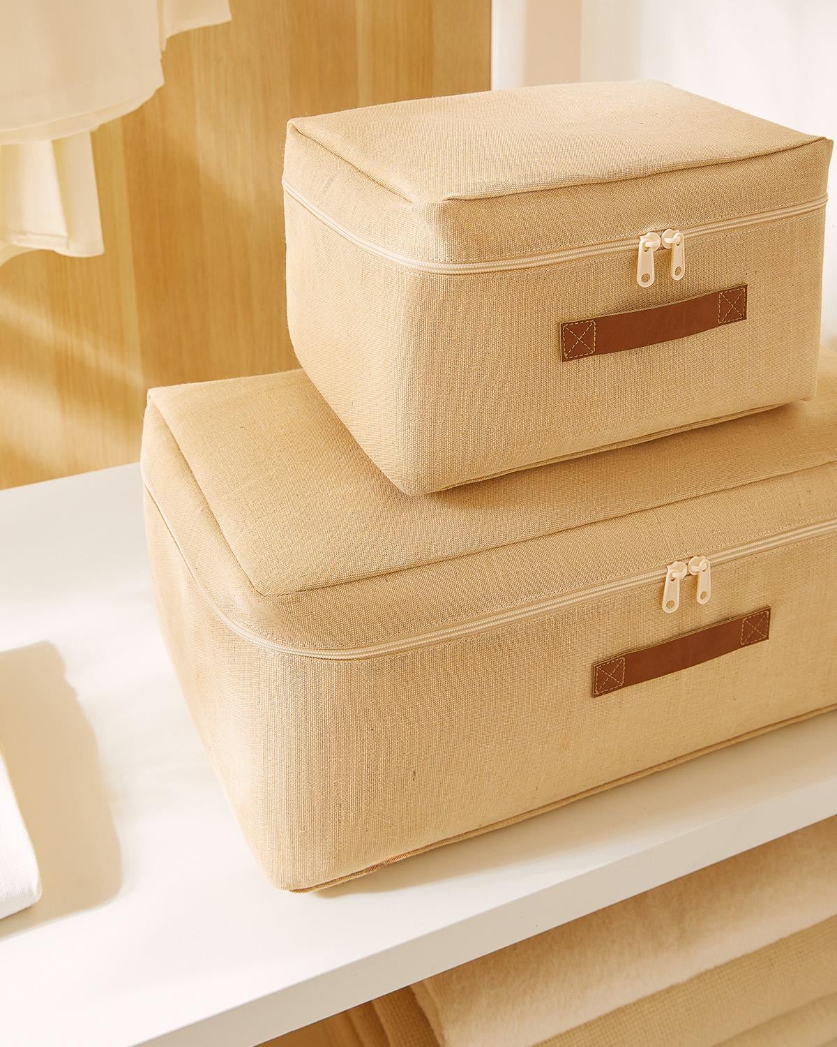 2li Jüt Keten Hurç Set 30 x 22 x 18 / 52 x 28 x 21 cm