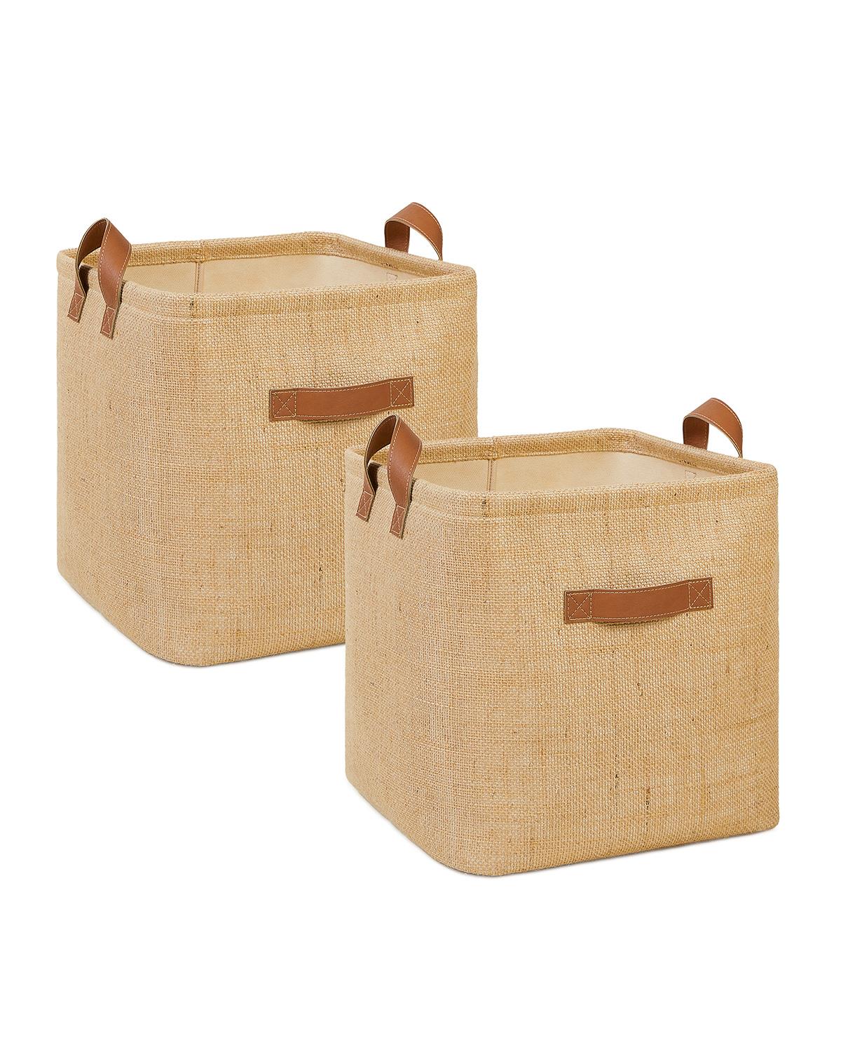 2li Jüt Sepet Set 30 x 30 x 30 cm
