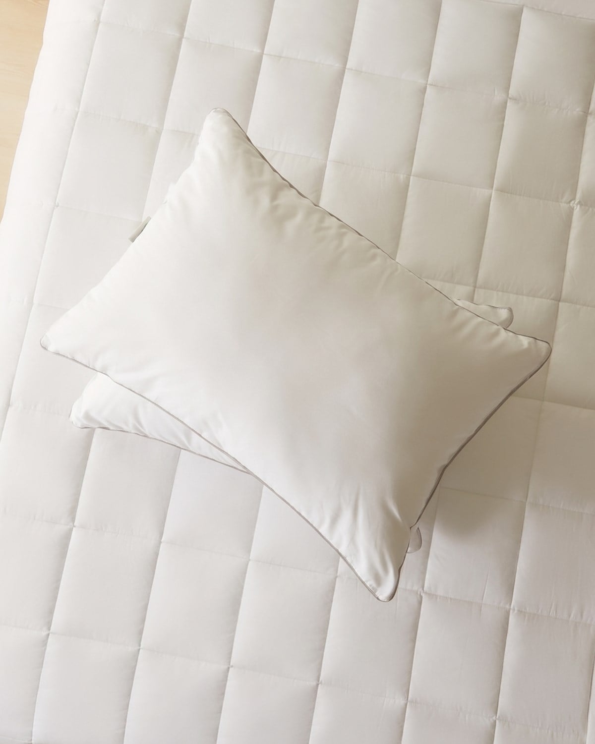 2li Pamuklu Saten Biyeli 800 Gr Mikrojel Yastık Seti 50 x 70 cm