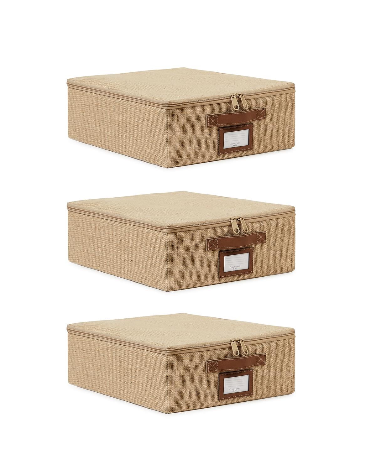 3lü Küçük Boy Jüt Destekli Hurç Set 31 x 38 x 12 cm