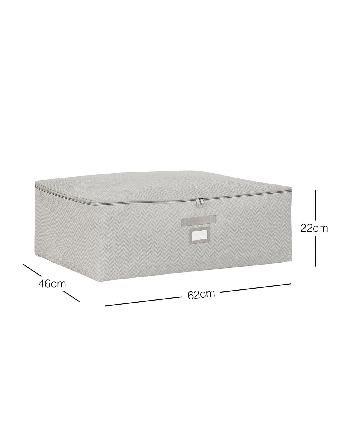 Büyük Boy Gri Balıksırtı Baza Altı Hurç 62 x 46 x 22 cm